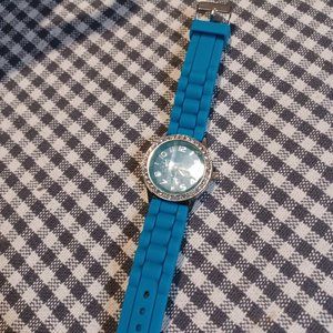 Blue wrist watch